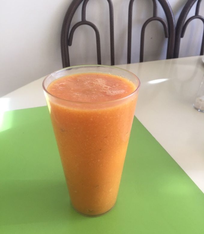 Una foto de Licuado de papaya