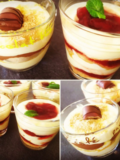 Une photo de Tiramisu 🇮🇹🍰 allégé fraise 🍓 ou chocolat 🍫