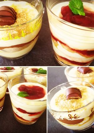 Une photo de Tiramisu 🇮🇹🍰 allégé fraise 🍓 ou chocolat 🍫
