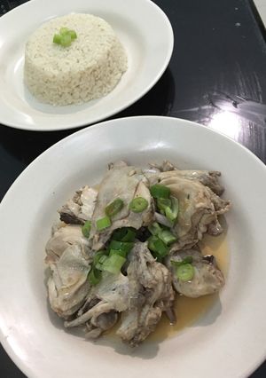Foto resep Nasi ayam hainan rice cooker simple tapi enak