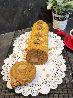 Foto resep 346. MOCHA NOUGAT ROLL CAKE/BOLU GULUNG MOCCA KACANG