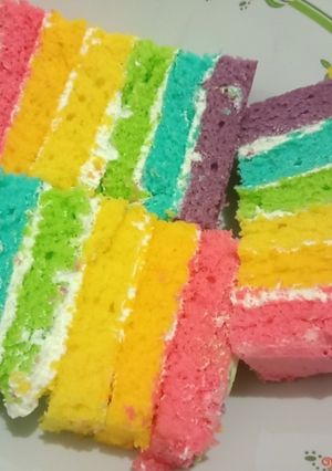 Foto resep Rainbow cake