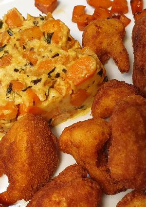 Tejszínes édesburgonya recept fotója