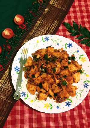 A picture of Spicy Tawa Idli.