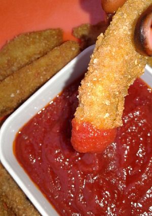 A picture of Crunchy egg fingers.