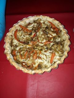 Una foto de Tarta de Brócoli y salsa blanca