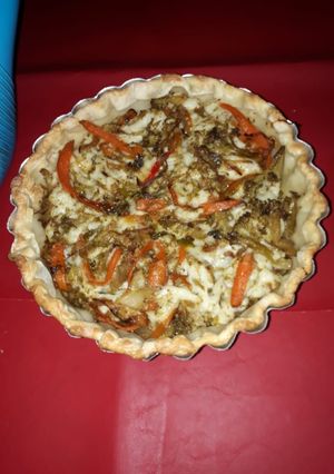 Una foto de Tarta de Brócoli y salsa blanca
