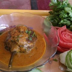 A picture of Bhagara baingan.