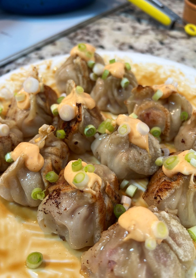 Una foto de Dumpling de butifarra