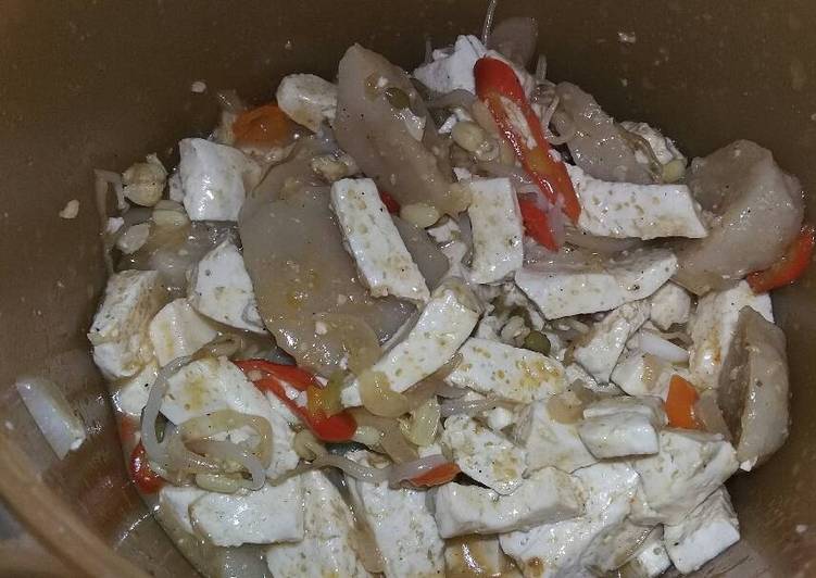 Rahasia Bikin Tahu bumbu kemiri, Lezat Sekali