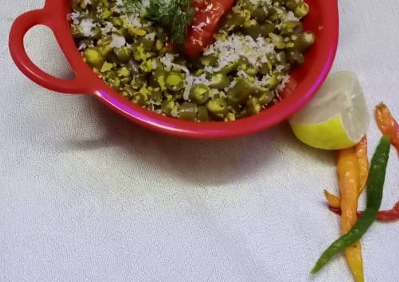 Stir fry french beans Kerala style