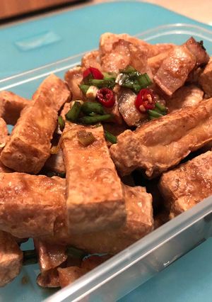 A picture of Crispy Tofu and Pork.