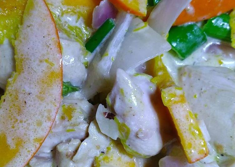 How to Prepare Appetizing Creamy Chicken Kabocha