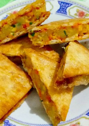 Foto resep Gabin goreng isi sayuran