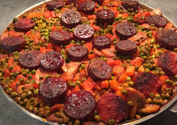 Recette Des Paella au chorizo