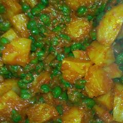 Green Chana With Aloo Ki Dry Sabzi A picture of Green Chana With Aloo Ki Dry Sabzi.