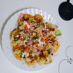 Papdi chaat A picture of Papdi chaat.