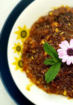 A picture of Raw mango sweet chutney.