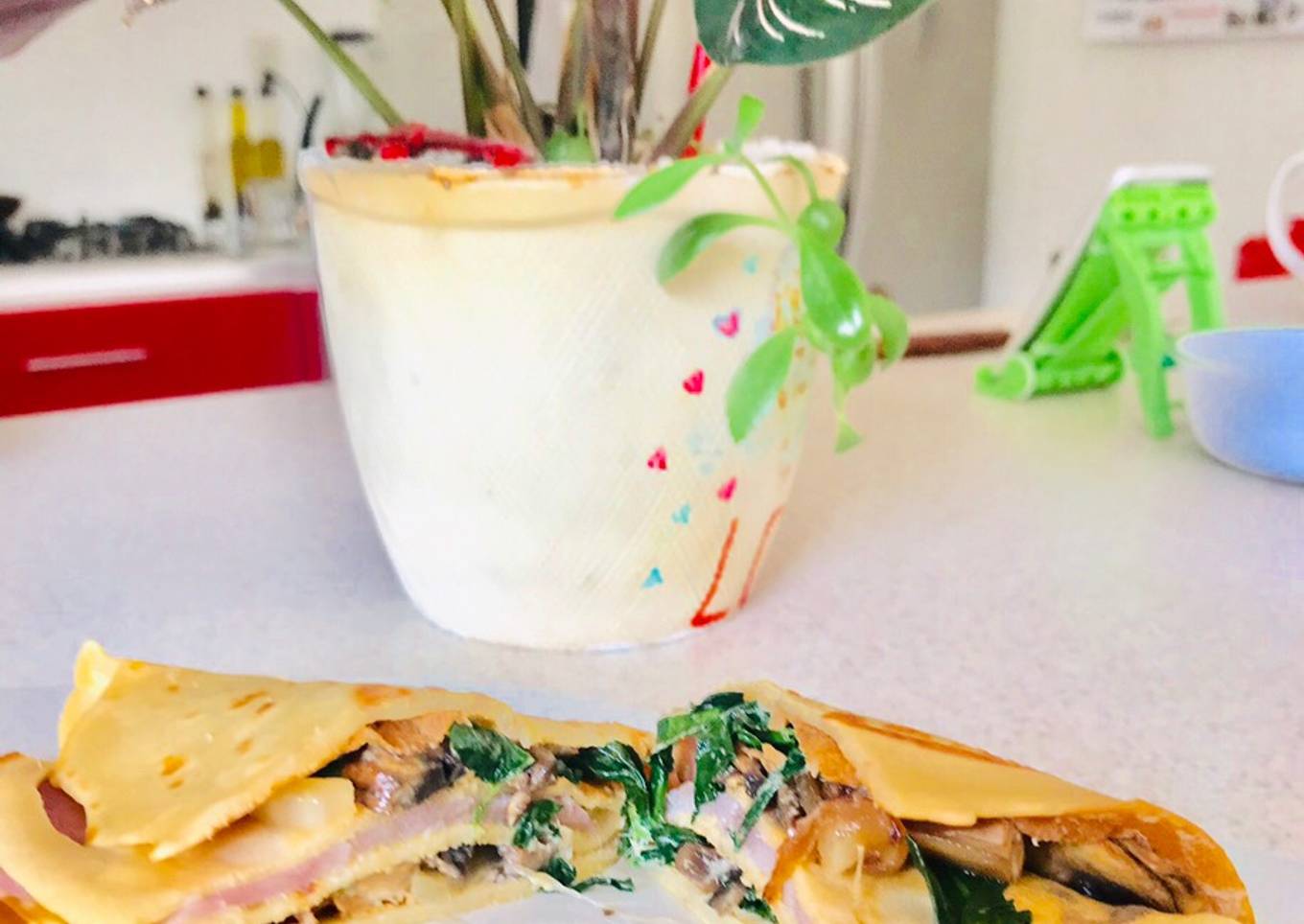 Crepas de atún ahumado