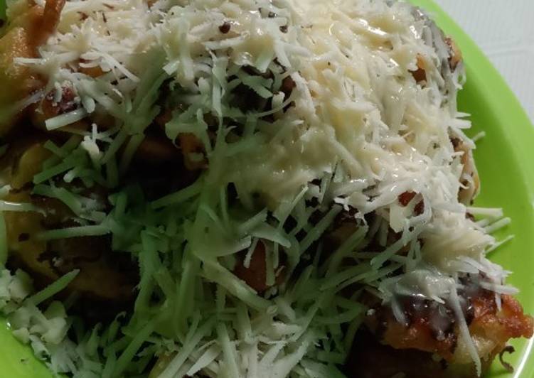Pisang cokelat keju homemade