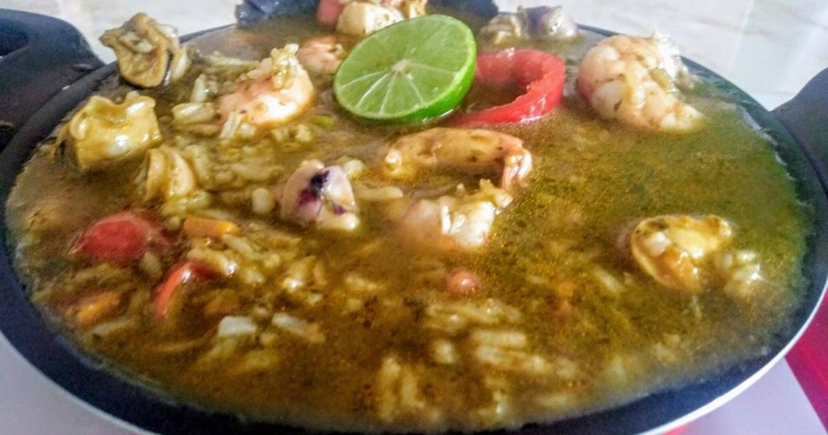 Aguadito de mariscos Receta de Lily Correa Cookpad