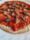Pizza Mix 2 colores al toque de siracha