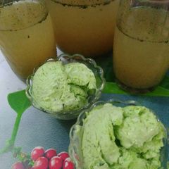 A picture of Aam panna ice-cream.