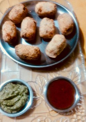 A picture of Green peas And’ Nut Rolls.