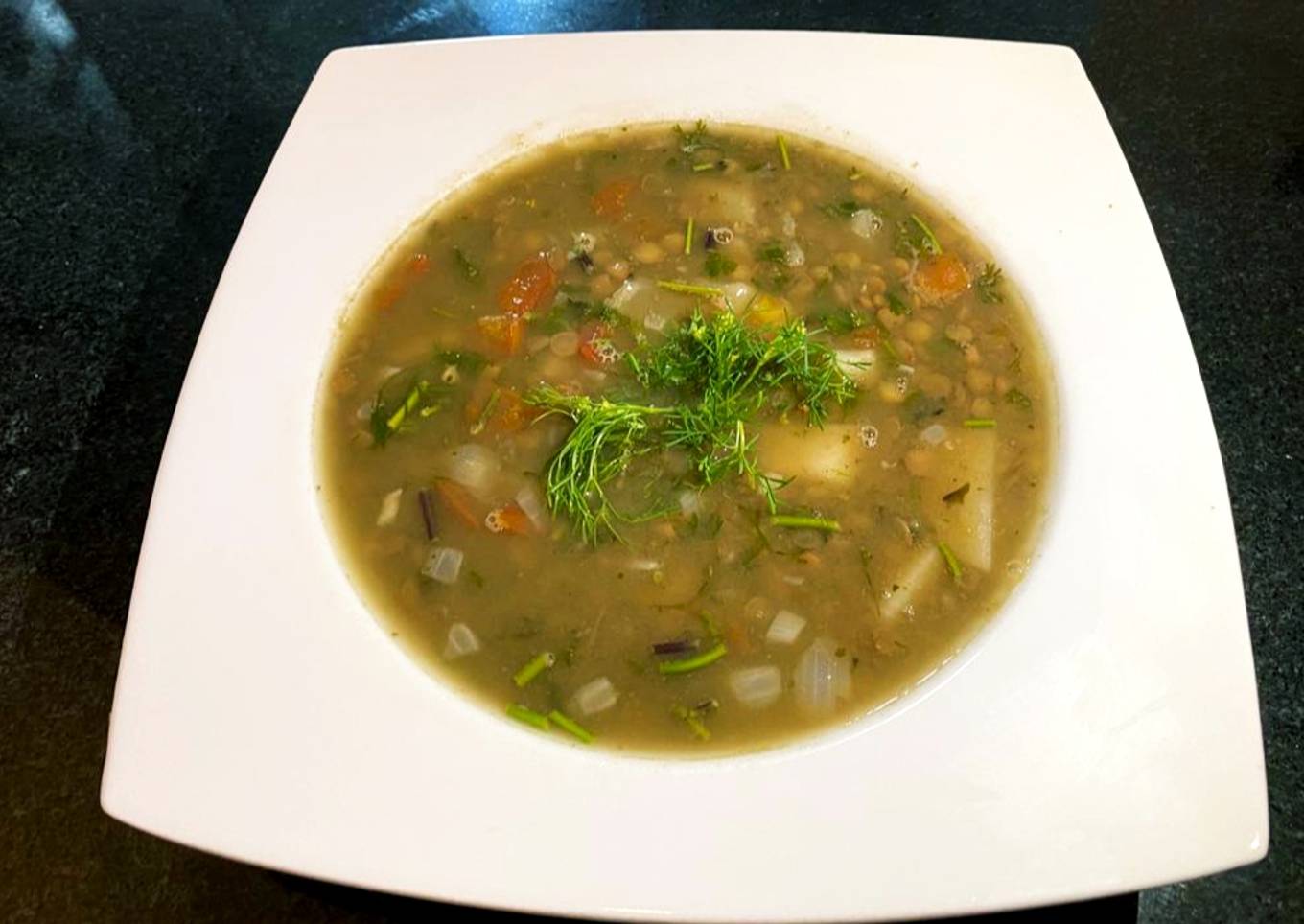 Sopa de lenteja ๐๐ฉ๐ณ