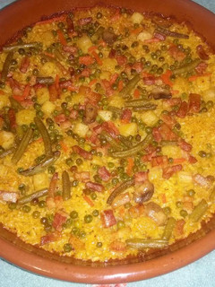 Una foto de Arroz a la milanesa