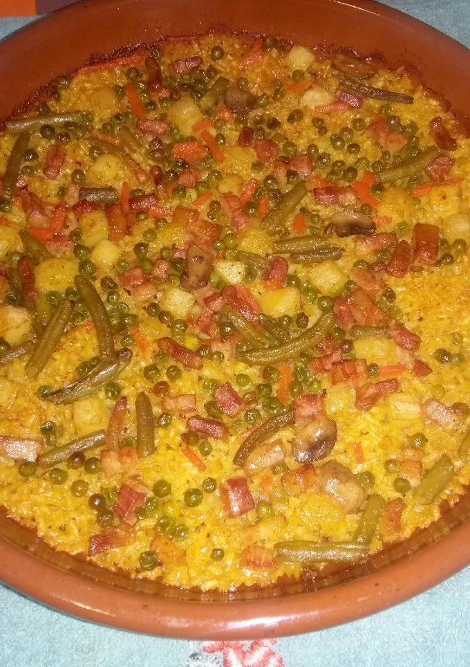 Una foto de Arroz a la milanesa