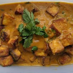 A picture of Cottage cheese(paneer)curry.