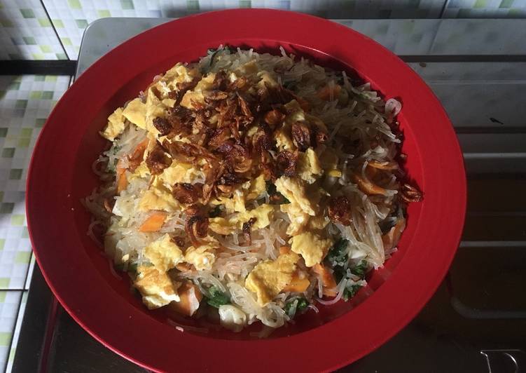 Bihun goreng polos enak