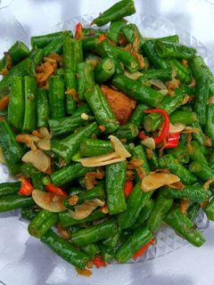 Foto resep Tumis kacang panjang udang rebon