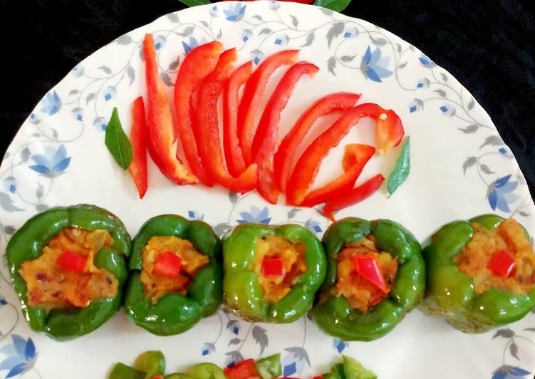 Recipe of Homemade Stuffed capsicum