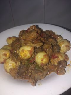 Foto resep Sambal goreng ati ampela + telur puyuh