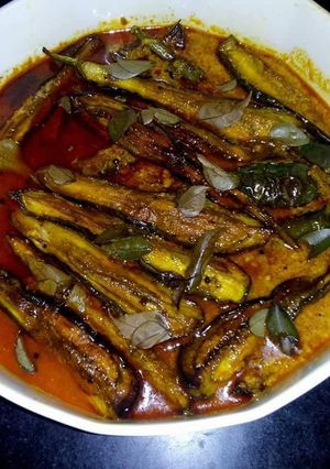 A picture of Sweet and Sour Brinjals.
