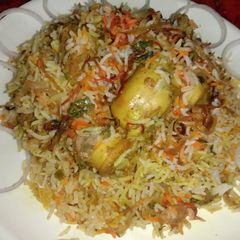 A picture of Chicken Biryani.