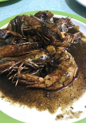 Foto resep Udang saus lada hitam
