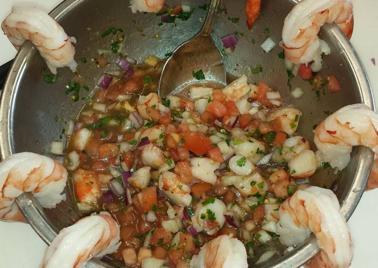 Ceviche de Camarón Chapin.