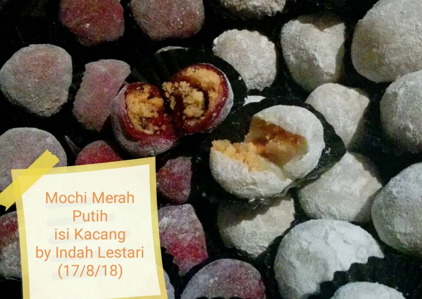 Resep Mochi Merah Putih isi Kacang #DapurMerahPutih