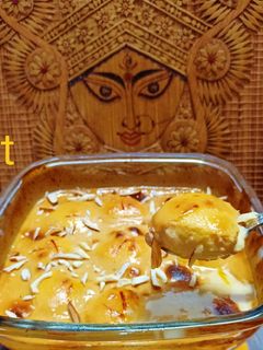 বেকড রসগোল্লা (সপ্তমী স্পেশাল) (Baked rasgulla recipe in Bengali) রেসিপির প্রধান ছবি