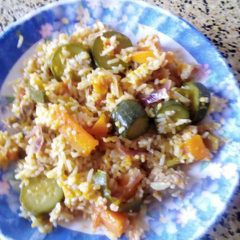 A picture of Vegetable rice.