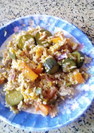 A picture of Vegetable rice.
