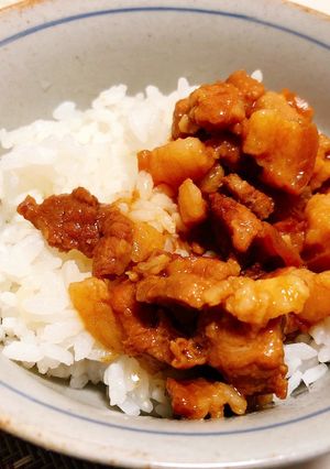 為什麼要用手切？手切滷肉飯😤 的食譜成品照片