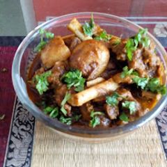 A picture of Mutton kosha mangsha.