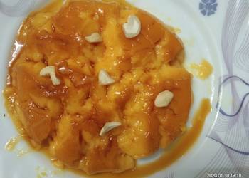 Popular Recipe CARAMEL  VANILLA   CUSTARD  PUDDING Restaurant Style