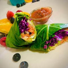 A picture of #HCC#Post_1#Veggie_Collard_Wrap.