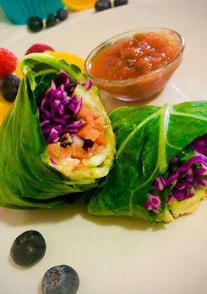 A picture of #HCC#Post_1#Veggie_Collard_Wrap.