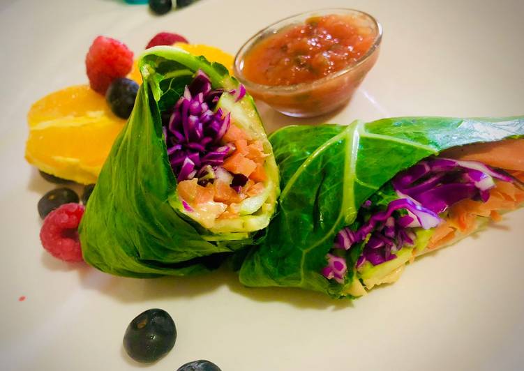 Step-by-Step Guide to Make Quick #HCC #Post_1 #Veggie_Collard_Wrap